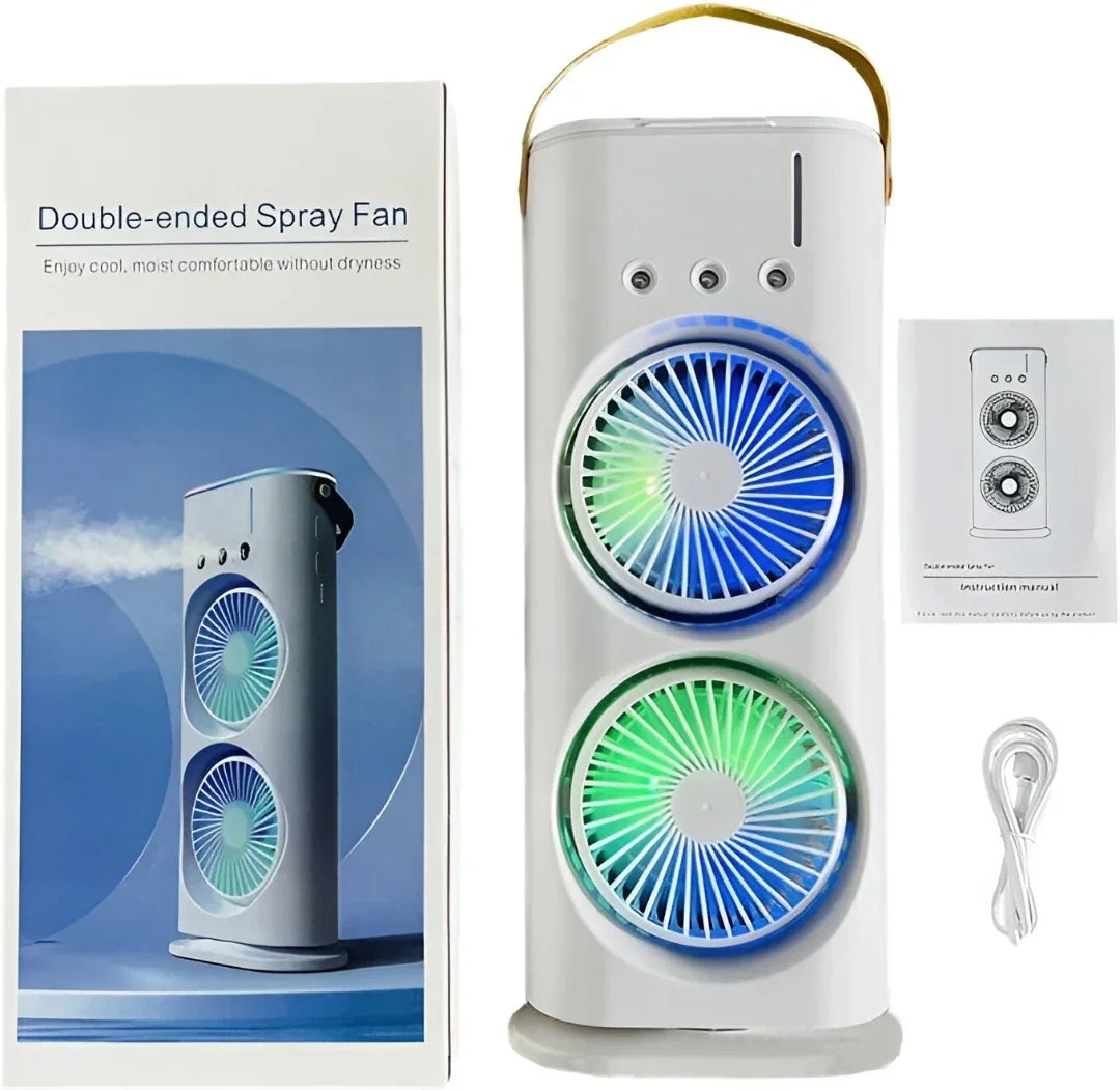 Double Ended Spray Fan | Heat Sweat Overheating