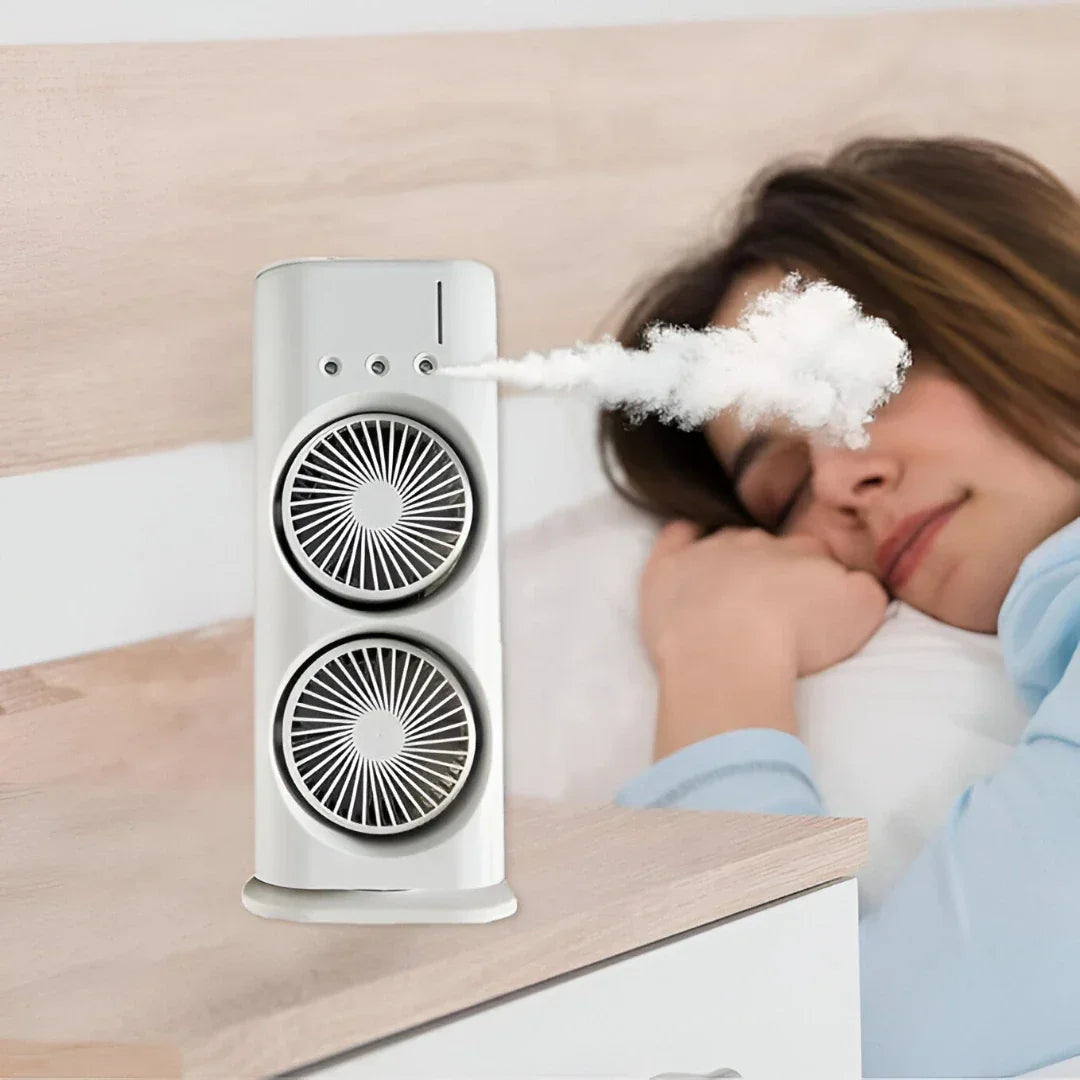 Double Ended Spray Fan | Heat Sweat Overheating