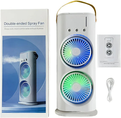 Double Ended Spray Fan | Heat Sweat Overheating